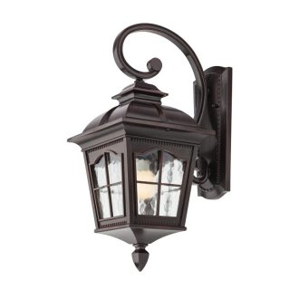 York Wandaußenleuchte, schwarz matt 10326