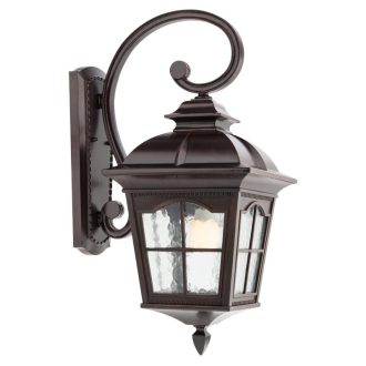 York Wandaußenleuchte, schwarz matt 10330