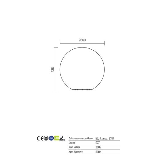 Baloo kültéri dekorációs lámpa,  10013