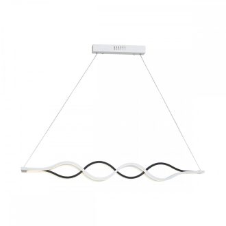 SPLIT LED függőlámpa, madern, fehér-fekete