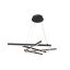 LINE LED csillár, fekete