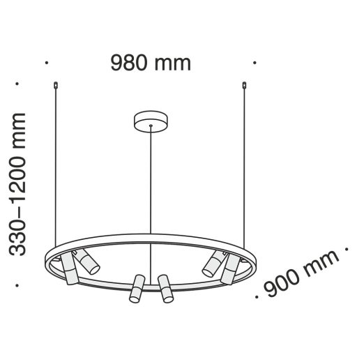 SATELLITE LED csillár, fehér