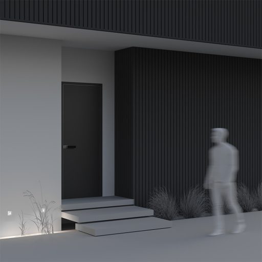 VIA URBANA fehér lépcsővilágító lámpa, 7 cm széles, 70 lm