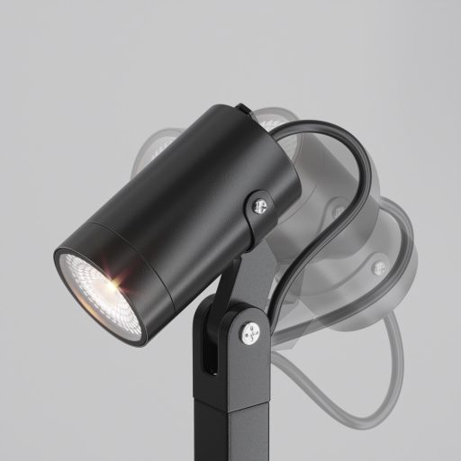 SCOPE fekete kültéri állólámpa, 60 cm magas