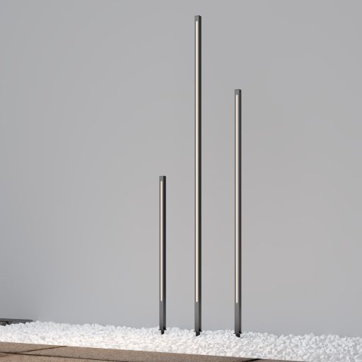 POLE grafit kültéri állólámpa, 160 cm magas, 1200 lm