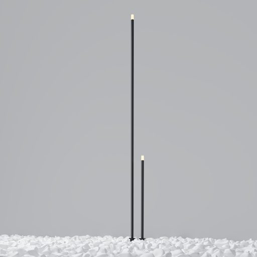 SPEAR grafit kültéri állólámpa, 50 lm, 80 cm magas