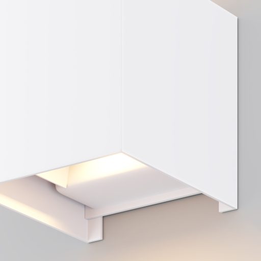 FULTON fehér kültéri homlokzatvilágító lámpa, 10 cm magas, 400 lm