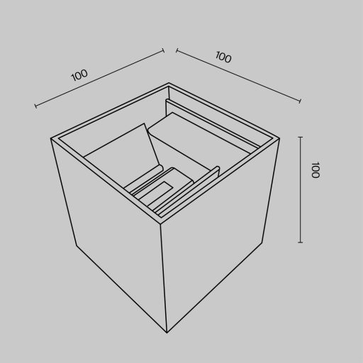 FULTON fehér kültéri homlokzatvilágító lámpa, 10 cm magas, 400 lm
