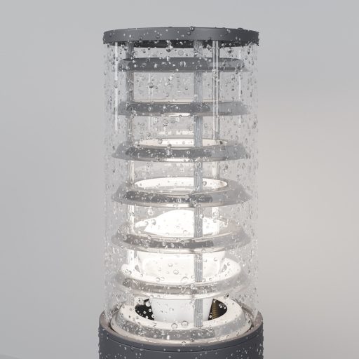 BRONX szürke kültéri állólámpa, 79,6 cm magas