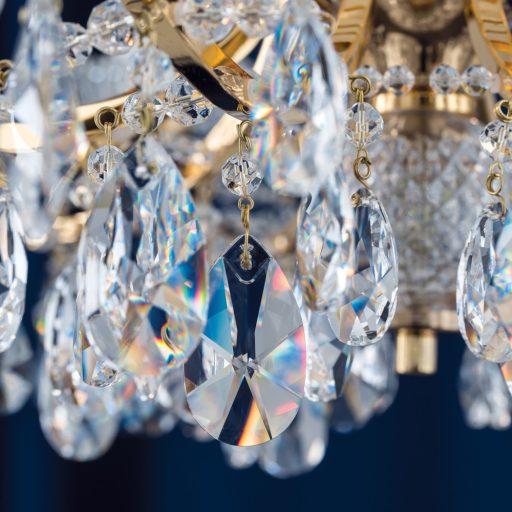 Nagoya kristály csillár, arany, 76 cm, 10xE14