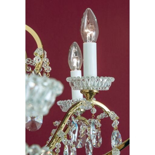 Nagoya kristály csillár, arany, 92 cm, 18xE14