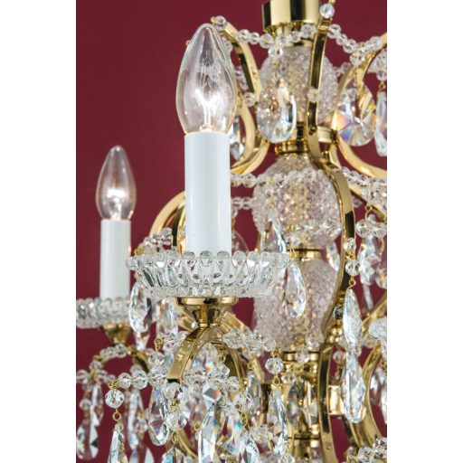 Nagoya kristály csillár, arany, 92 cm, 18xE14