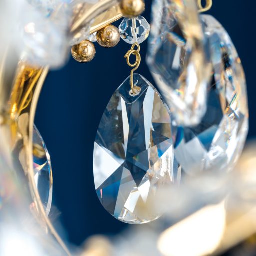 Nagoya kristály csillár, arany, 76 cm, 12xE14