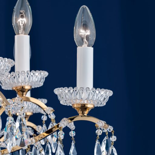 Nagoya kristály csillár, arany, 76 cm, 12xE14