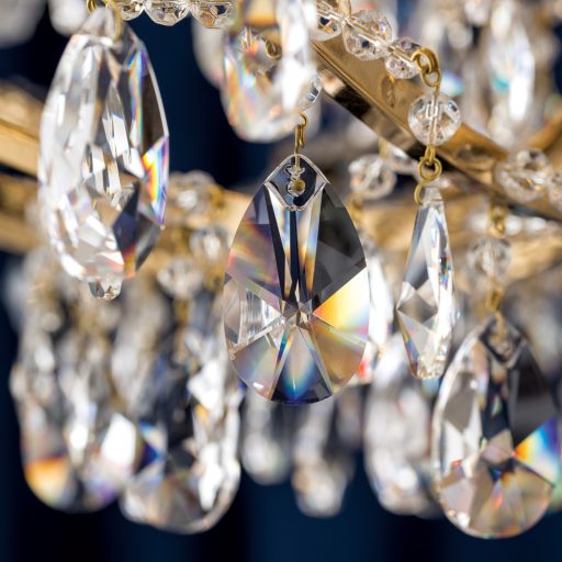 Nagoya kristály csillár, arany, 110 cm, 21xE14