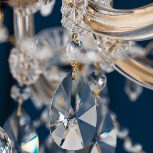 Klassisch kristály csillár, arany, 34 cm, 6xE14