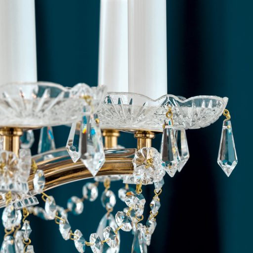 Klassisch kristály csillár, arany, 70 cm, 10xE14