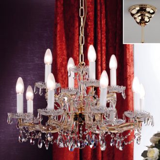 Klassisch kristály csillár, arany, 68 cm, 12xE14