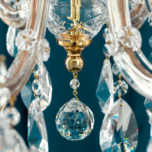 Klassisch kristály csillár, arany, 80 cm, 8xE14