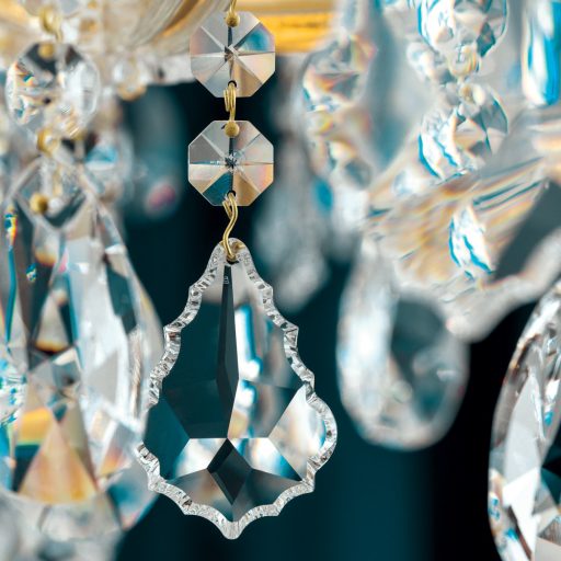 Klassisch kristály csillár, arany, 95 cm, 18xE14