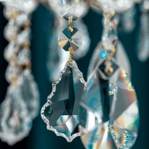 Klassisch kristály csillár, arany, 95 cm, 18xE14