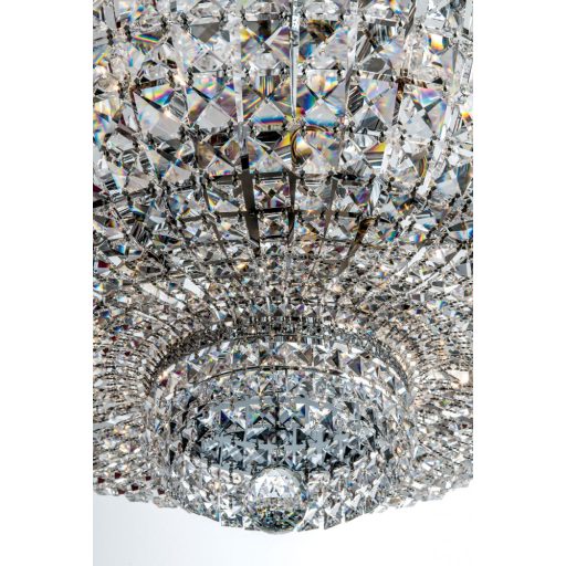 Ambassador kristály csillár, króm, 87 cm, 21xE27