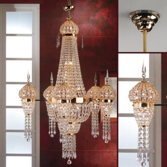 Hirohito kristály csillár, arany, 85 cm, 31xG9