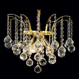 Klassisch kristály csillár, arany, 42 cm, 3xE14