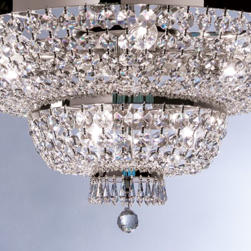 Sheraton kristály csillár, króm, 0 cm, 0xE27