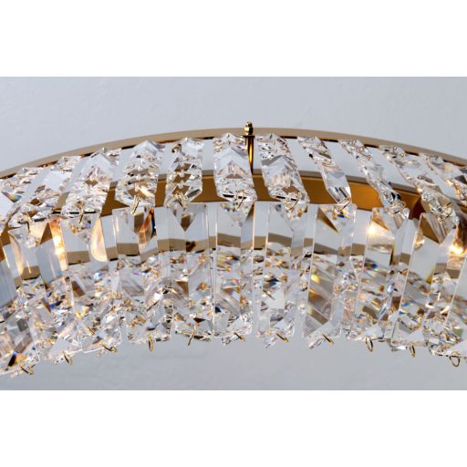 RING kristály csillár, arany, 80 cm, 8xE14