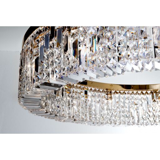 RING kristály csillár, arany, 80 cm, 8xE14