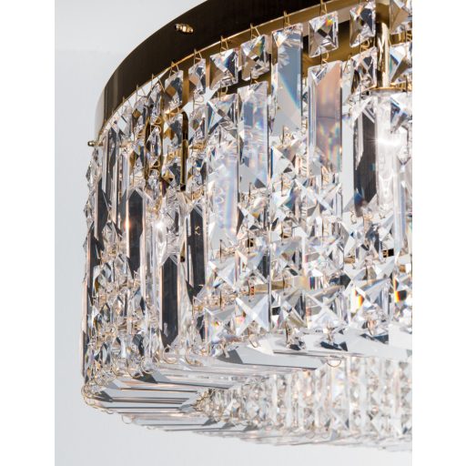 RING kristály csillár, arany, 110 cm, 12xE14