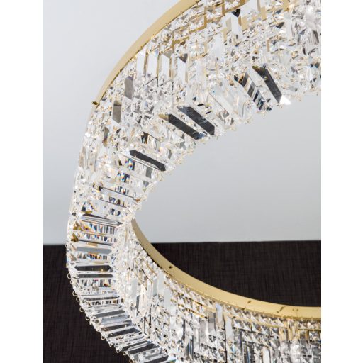 RING kristály csillár, arany, 110 cm, 12xE14