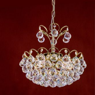 Klassisch kristály csillár, arany, 40 cm, 4xE14