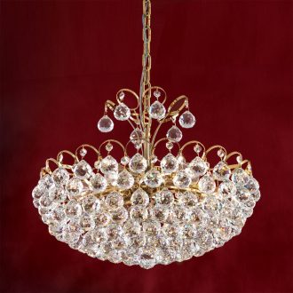 Klassisch kristály csillár, arany, 55 cm, 6xE27