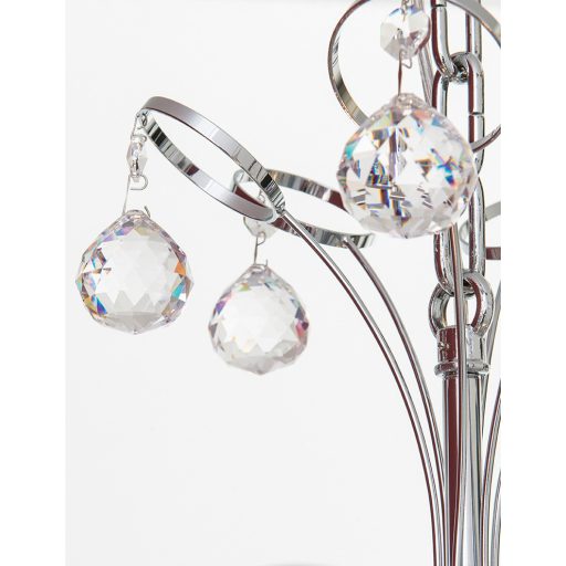 Klassisch kristály csillár, króm, 55 cm, 6xE27