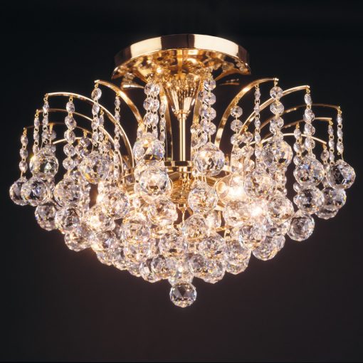 Klassisch kristály mennyezeti lámpa, arany, 72 cm, 10xE27