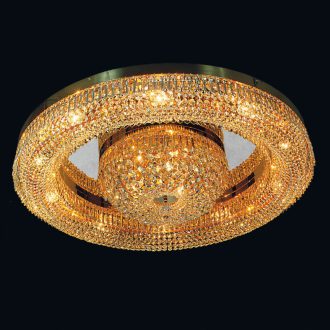 Saturn kristály mennyezeti lámpa, arany, 100 cm, 13xE14