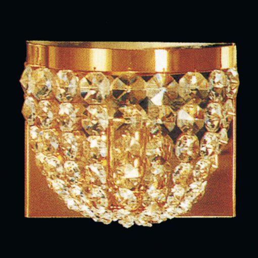 Sheraton kristály fali lámpa, arany, 0 cm, 1xE27