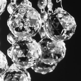 Klassisch kristály fali lámpa, króm, 0 cm, 0xE14