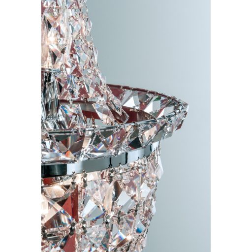 Ambassador kristály fali lámpa, króm, 0 cm, 3xE14
