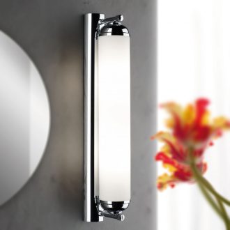   Wiener Nostalgie klasszikus fürdőszobai tükörmegvilágító króm, opál búra, 2xE14