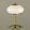 Empire klasszikus asztali lámpa patina, opál búra, 2xE27