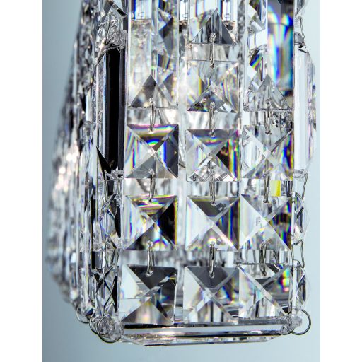 RING kristály függőlámpa, króm, 0 cm, 7xE14