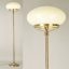Wiener Nostalgie klasszikus állólámpa patina, sárga búra, 1xE27
