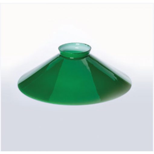 BankLampe Glas, rund, 20cm Durchmesser, grün