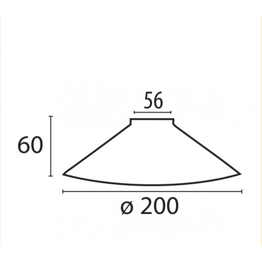 Banklámpa búra, opál 20 cm átmérő