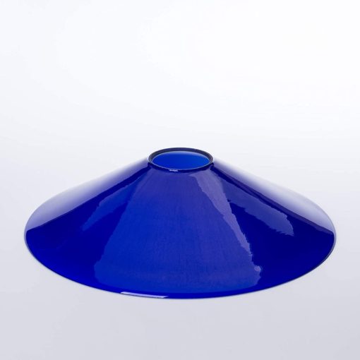 Kék banklámpabúra, 25 cm átmérő