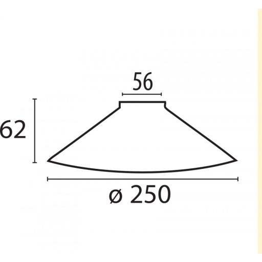 Kék banklámpabúra, 25 cm átmérő
