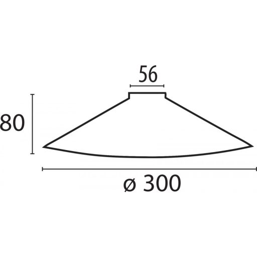 Zöld banklámpa búra, 30 cm